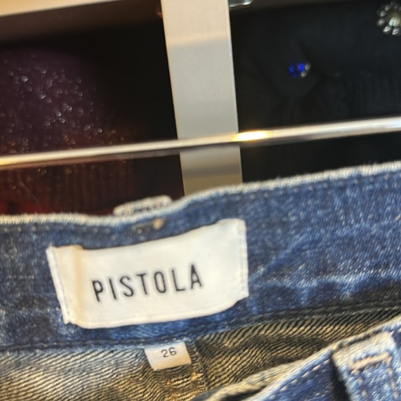 Pistola blue distressed jeans size 26 - Picture 2 of 3
